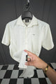 Turbo Creamline Striped Comfort Casual Shirt In Off White