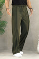 Turbo Front Triple Line Men's Imported Trouser In Olive Green