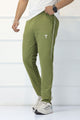 Turbo 'TRB Club' Side Striped Men's Dry-Fit Trouser In Olive Green