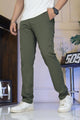 Turbo Axis Intelli-Drape Refined Fit Twil Cotton Pent In Olive Green