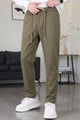 Men's Dockstreets Style Slim-Fit Trouser In Olive Brown