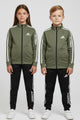 Adds Imported Multi-Slogans Unisex Kids Tracksuit In Mid Green