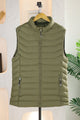 Hollow Padded Imported Men's Gilet In Olive