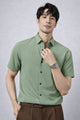 Turbo Textured Finish Button Down Silk Casual Shirt