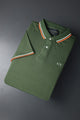 Armni Excnge Bold Heritage Men's Polo Shirt In Olive