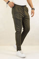 Turbo Fashion Smart Slim Fit Trouser In Olive