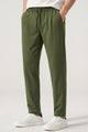 Turbo Elastic Classic Pleated Slimfit Trouser In Olive