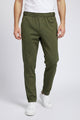Turbo Adjustable Waist Chino Motif Trouser In Olive