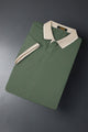 Turbo V Neck Collared Polo Men's T-Shirt In Dark Navy