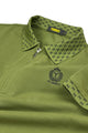Turbo Abstract Zip Collar Men's Polo Shirt In Olive
