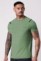 Turbo Sport Shoulder Striped Breathable Dry-Fit Tee