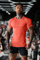 Turbo Scan Energy Breathable Mesh Dry-Fit Tee In Orange