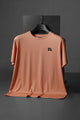 Burbry Equestrian Knight Design Men's Tee In Peach