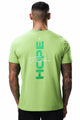 Turbo Strength in Hope Performance Dry-Fit Tee In Parrot Green