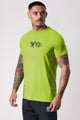 Turbo 'Action-Ready' Graphic Mesh Dry-Fit Tee In Parrot Green