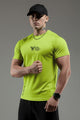 Turbo 'Action-Ready' Graphic Mesh Dry-Fit Tee In Parrot Green