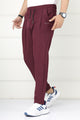 Turbo Fit Premium Micro Sportswear Trouser In Plum