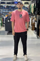Nke Drop Shoulder Style Men's Tracksuit In Pastel Pink
