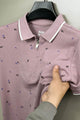 Regal Wear Collared Men's Polo Shirt In Pastel Pink