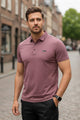 Turbo Luxury Breathable Stitchless Men's Polo Shirt In Pastel Pink