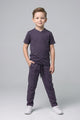Turbo Zip-Neck Top Style Younger Kids Co-Ord Set In Purple