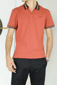 Turbo Contrast Tone Zip Collar Men's Polo Shirt