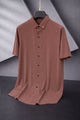 Turbo Textured Finish Button Down Silk Casual Shirt
