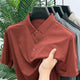 Men's Urban Essential Silk Polo T-Shirt In Red Brick