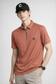Turbo Needle Concept Imp Silk Polo T-Shirt In Red Brick