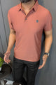Turbo Trendy Block Pattern Stitchless Men's Polo Shirt