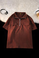 Turbo Long Zip Style Men's Polo T-Shirt
