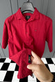 Turbo Puff Classic Thread Casual Shirt In Maroon