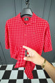 Turbo Premium Lightweight Half Sleeve Casual Shirt In Red
