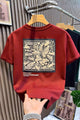 Mens Kinetic Easy Graphic Tee In Red