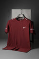 Nke Pro Motion Strength Imp Dry-Fit Tee In Maroon