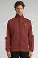 Jrdn Team Flight Training Men Zipper Upper In Maroon