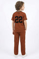 Turbo Rustic Rush Younger Kids Co-Ord Set In Rust