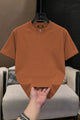 Plain Cotton Lycra Round Neck Tee