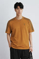Men's Stripe Theory Round Neck Tee In Rust