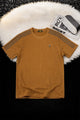 Men's Stripe Theory Round Neck Tee In Rust