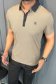 Turbo Vintage Crisp Textured Men's Polo Shirt In Sage