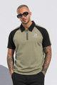 Turbo Modern Placket Men's Polo Shirt In Sage