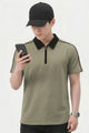 Turbo Short Sleeve Zip-Up Men's Polo Shirt