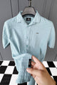 Turbo Designer Motif Embossed Casual Shirt