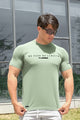 Turbo Motivational Quote ClimaCool Dry-Fit Tee In Sea Foam