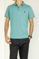 Turbo Diamond Motif Collar Stitchless Men's Polo Shirt