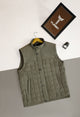 Quilted Design, Stand-up Collar Men's Gilet