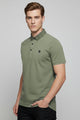 Turbo Diamond Motif Collar Stitchless Men's Polo Shirt