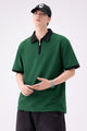 Turbo Zip-Up Neckline Design Men's Polo T-Shirt