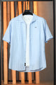 Turbo ShowOff Self Pattern Casual Shirt In Sky Blue